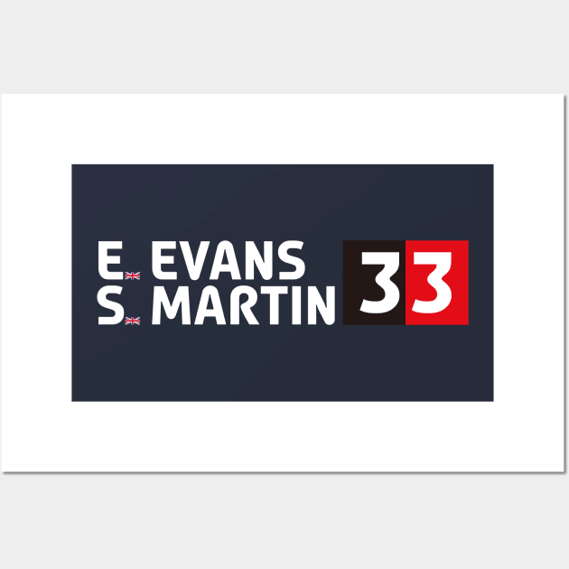 Elfyn Evans/Scott Martin Wall Art by SteamboatJoe